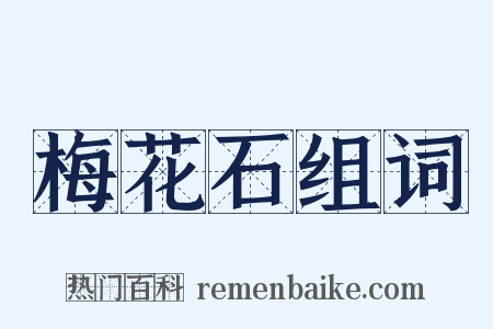 梅花石组词是什么意思的图片